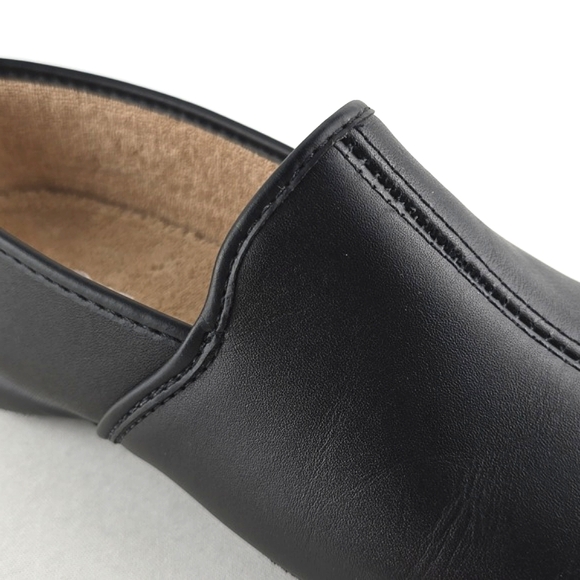 Zero Stress Men's Black Matt Lightweight Slip-On Loafers Rounded Toe Size 7W - Picture 5 of 13